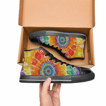 MEN'S Tie Dye Swirl High Top Canvas Dreamcore Shoes