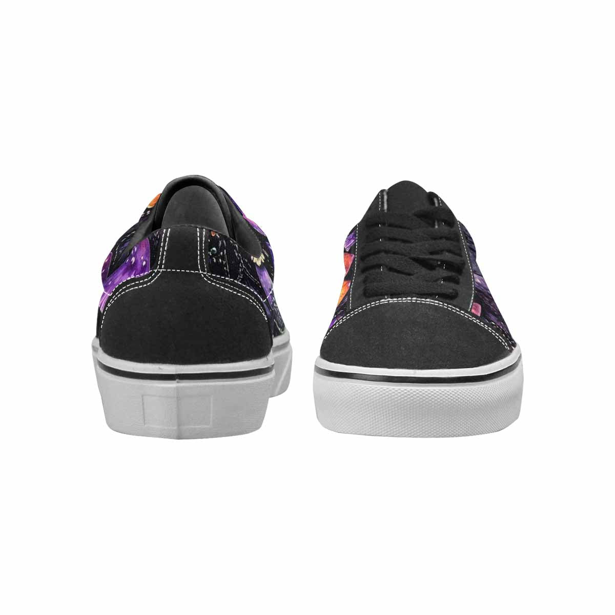 WOMEN'S Rainbow Drip Mushrooms Lace-Up Canvas Vivid Sneakers