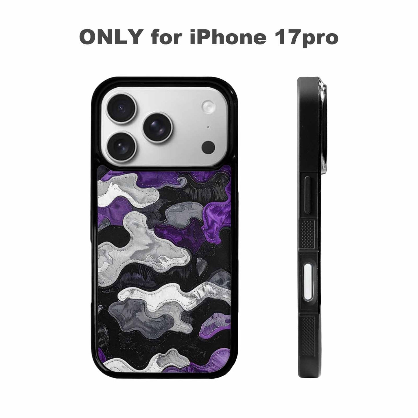 iPhone 17 Pro Case — Vivid Camo Asexual Pride Camo, Original Design Phone Case