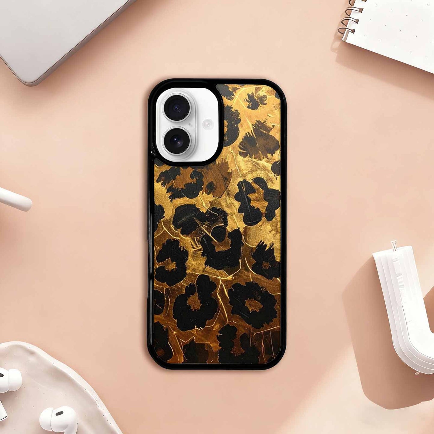 iPhone 17 Case — Animal Print Leopard Wallpaper Animal Print, Personalized Phone Case