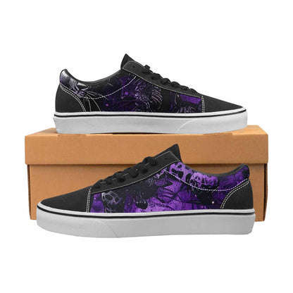 WOMEN'S Animal Print Lace-Up Canvas Wallpaper Art Custom Sneakers