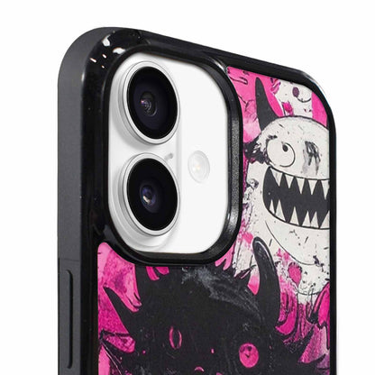 iPhone 17 Case — Black &amp; Pink Ink Cartoon Cute, Custom Phone Case