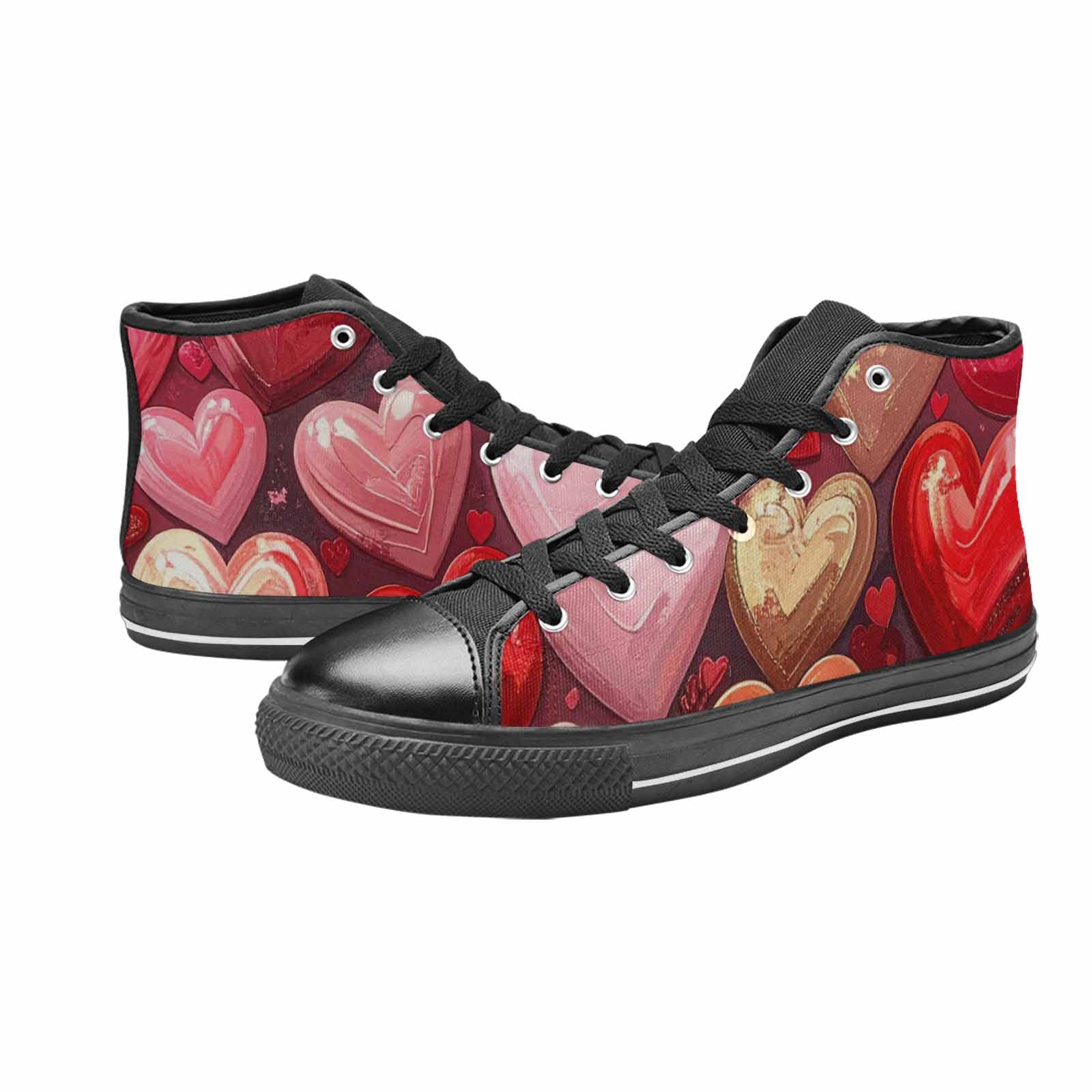WOMEN'S No Words Or High Top Canvas Vivid Custom Shoes