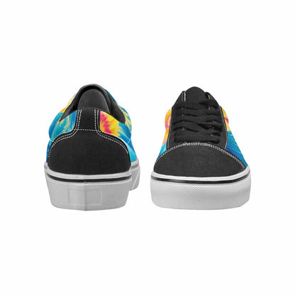 WOMEN'S Tie Dye Swirl Canvas Lace-Up Dreamcore Custom Sneakers