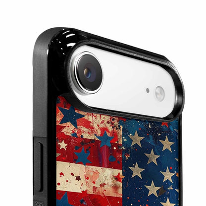iPhone 17 Air Case — Patriotic Stars And Stripes American Galaxy, Custom Art Phone Cover