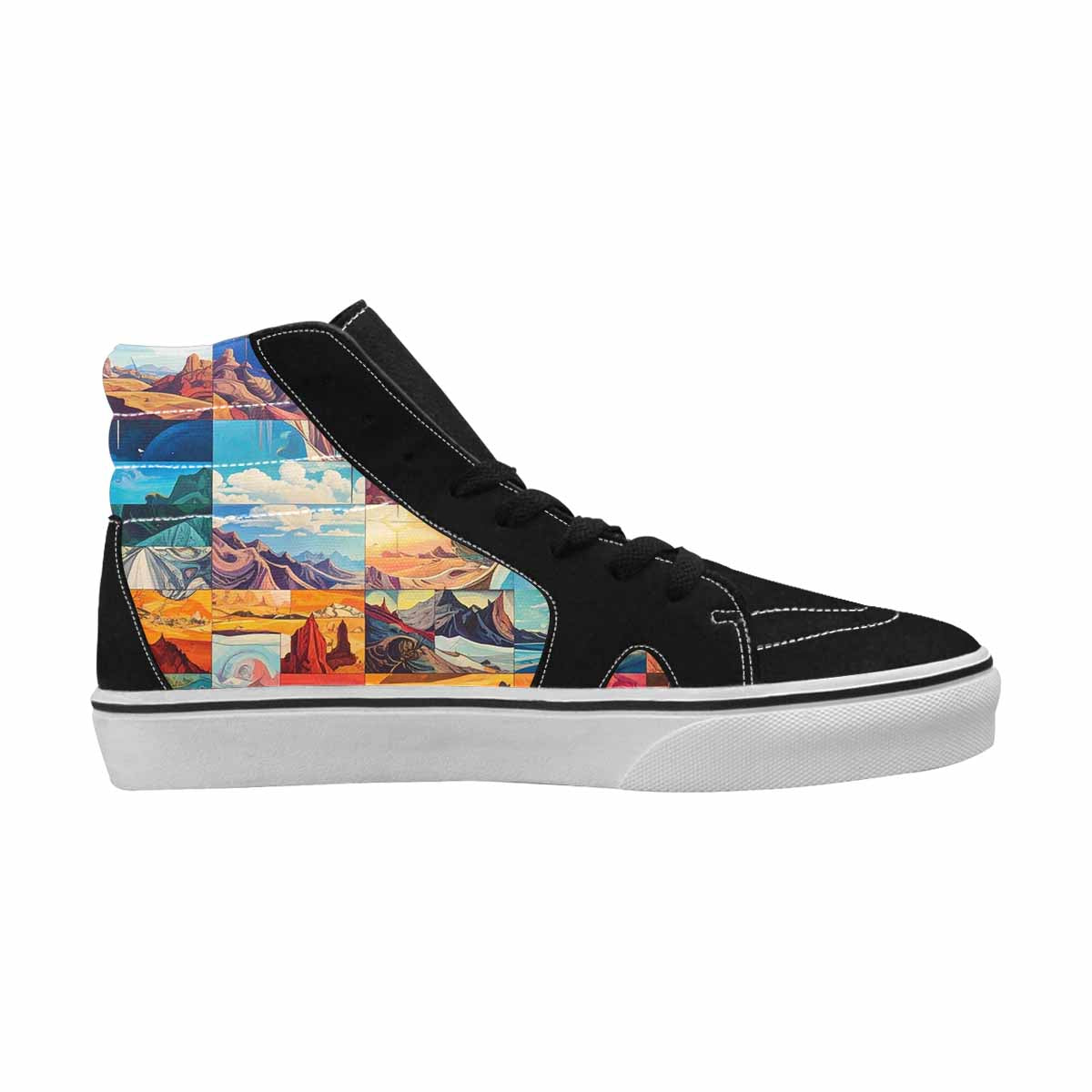 MEN'S Surreal Dream Fragment High Top Canvas Dreamcore Custom Shoes