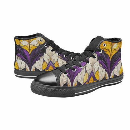 MEN'S Nonbinary Flag Color High Top Canvas Dreamcore Shoes