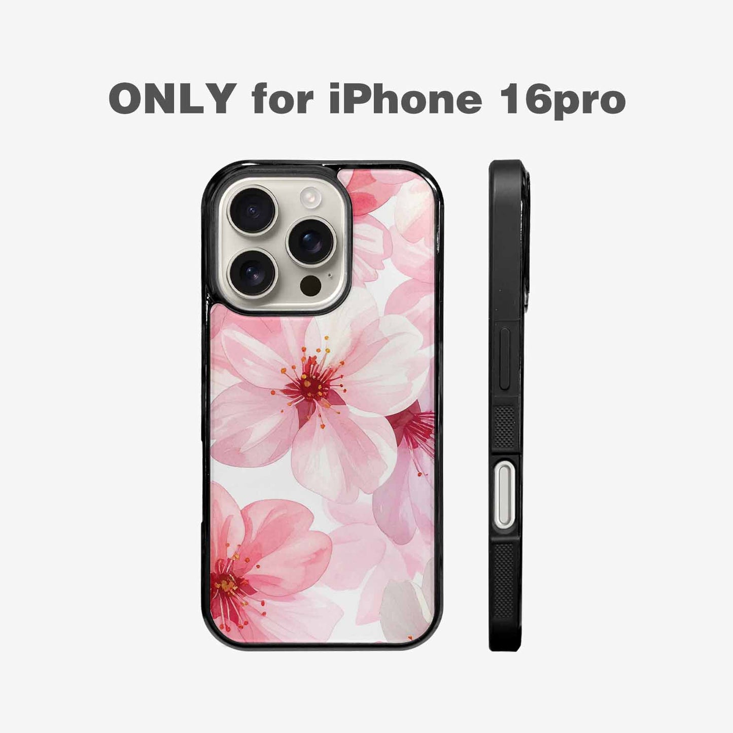 iPhone 16 Pro Case — Japanese Cherry Blossom, Custom Print Case Cover