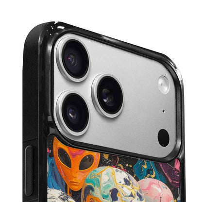iPhone 17 Pro Case — Aliens Marblealiens Pattern Dng Alien Scifi, Custom Printed Phone Case