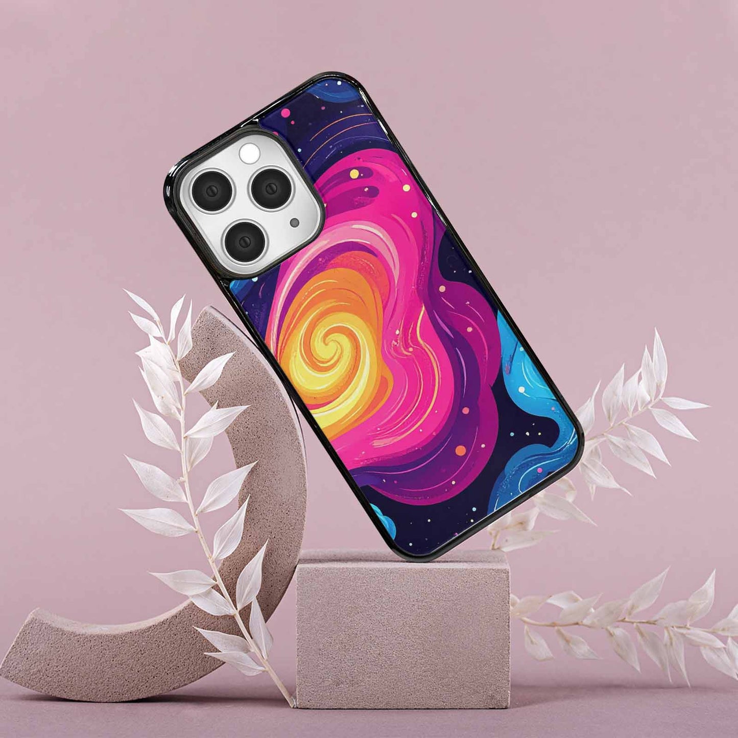 iPhone 15 Pro Max Case — Love Wins Galaxy Seamless Pattern Vibrant, Unique Phone Case Design