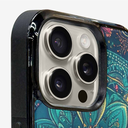 iPhone 16 Pro Case — Paisley Mandala, Custom Art Phone Cover