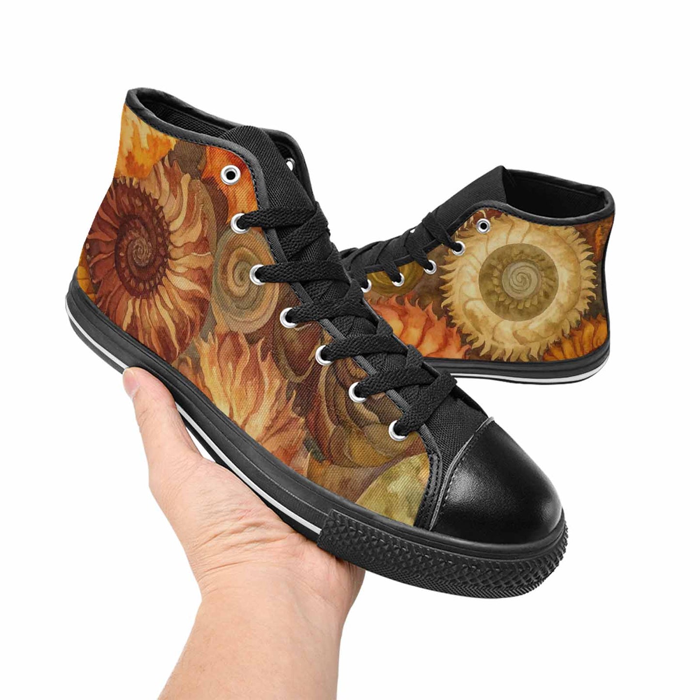 MEN'S Tie Dye - High Top Canvas Surreal Custom Sneakers