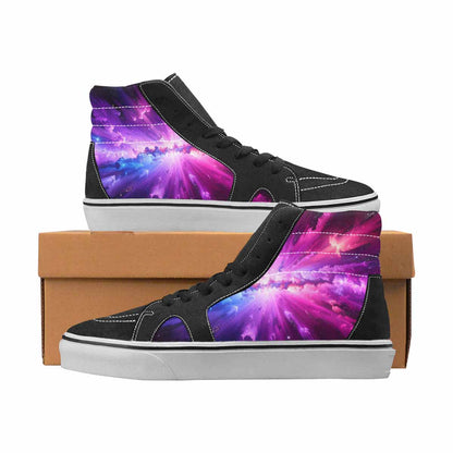 WOMEN'S Galaxy Art High Top Canvas Custom Fashion Cottagecore Customized Sneakers