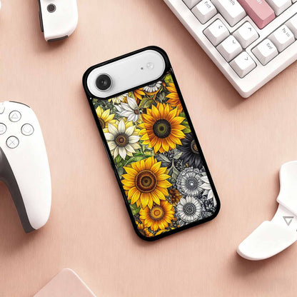 iPhone 17 Air Case — Small Sunflower Pattern Randomly Varying Floral, Personalized Phone Case
