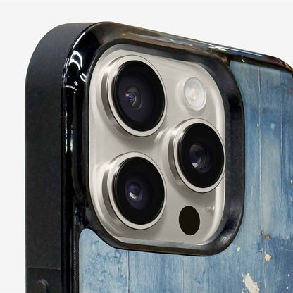 iPhone 15 Pro Max Case — Denim Distressed Textures Print Edge To, Unique Phone Case Design
