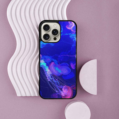 iPhone 16 Pro Max Case — Jellyfish Glow Jellyfish Glow Pattern Hundreds, Original Design Phone Case