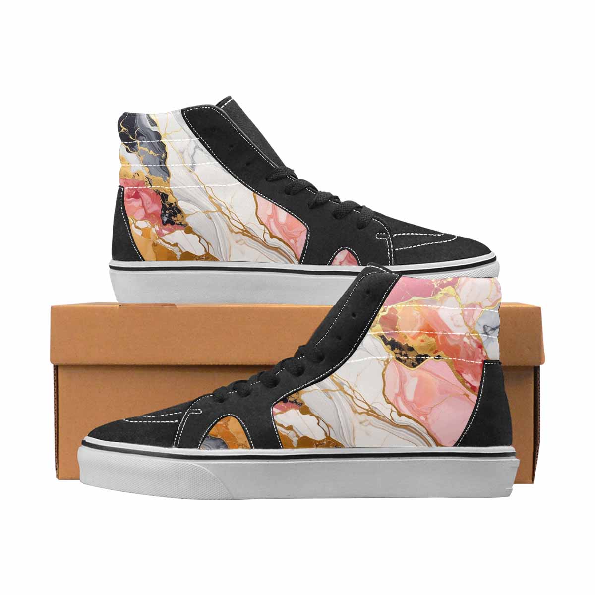 WOMEN'S Marble Vein Pattern Stacke 6 Ferion