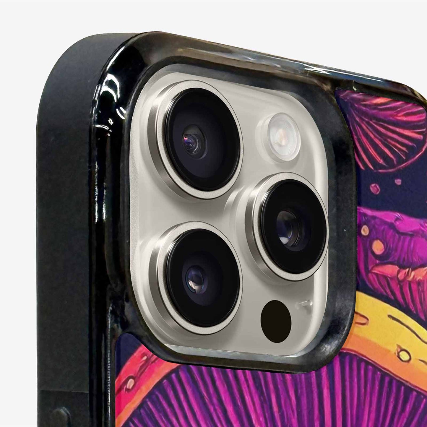 iPhone 16 Pro Max Case — Psychedelic Mushroom Custom Personalized Phone Cover, Original Design Phone Case