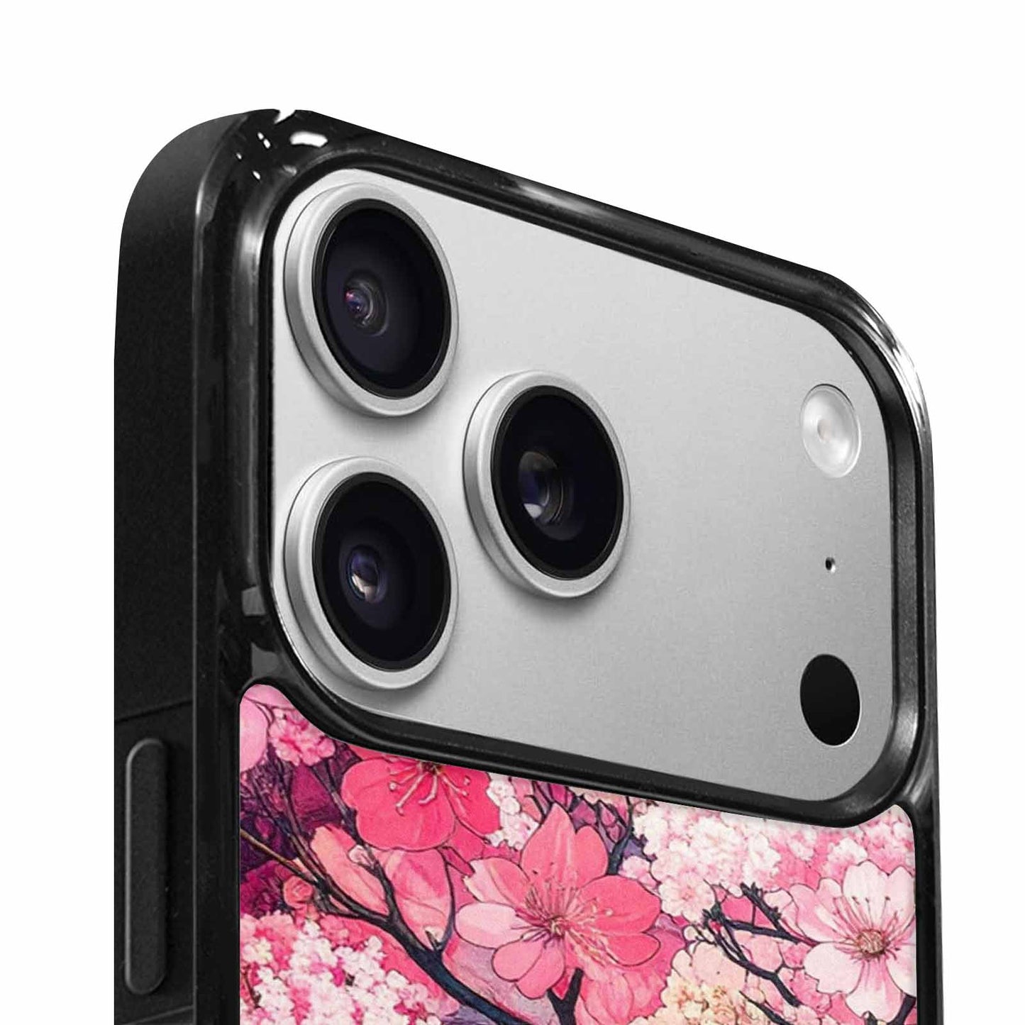 iPhone 17 Pro Max Case — Cherry Blossom Branch Pattern Original Art, Custom Print Case Cover