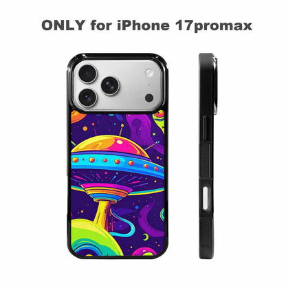 iPhone 17 Pro Max Case — Alien Ufo Cartoon Art Alien Scifi, Customized Protective Case