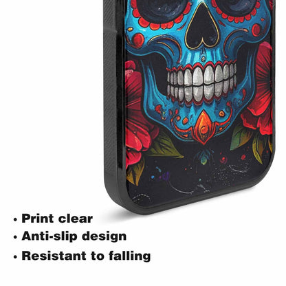 iPhone 15 Plus Case — Graffiti Skull Art Seamless Pattern Vibrant, Customized Protective Case