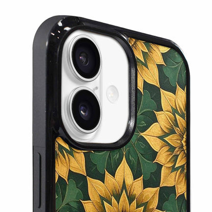 iPhone 17 Case — Sunflower Motifs Arranged In Floral, Custom Phone Case