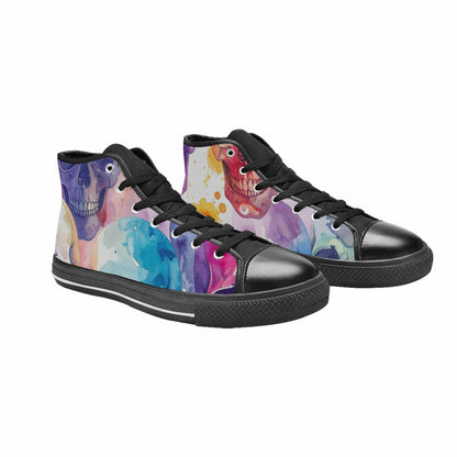 MEN'S Kulls - Watercolor High Top Canvas Cottagecore Custom Shoes