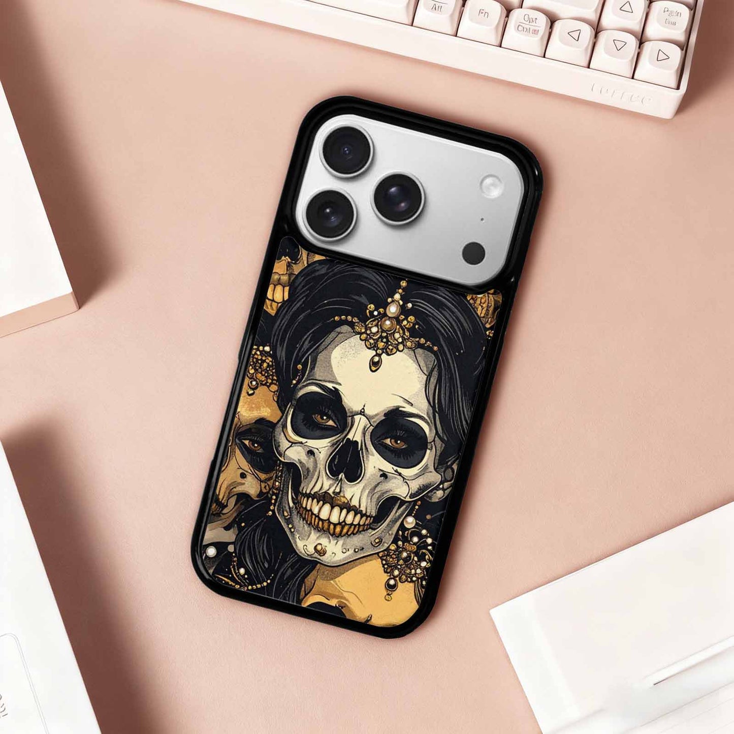 iPhone 17 Pro Case — Skull Dark Art Gothic Print Gothic, Original Design Phone Case