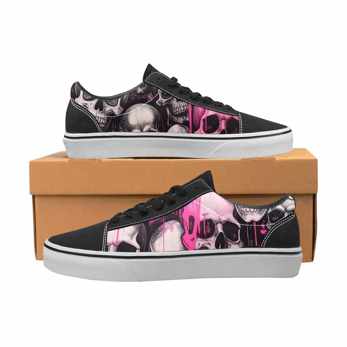 WOMEN'S Skulls (general) Lace-Up Canvas Dreamlike Shoes