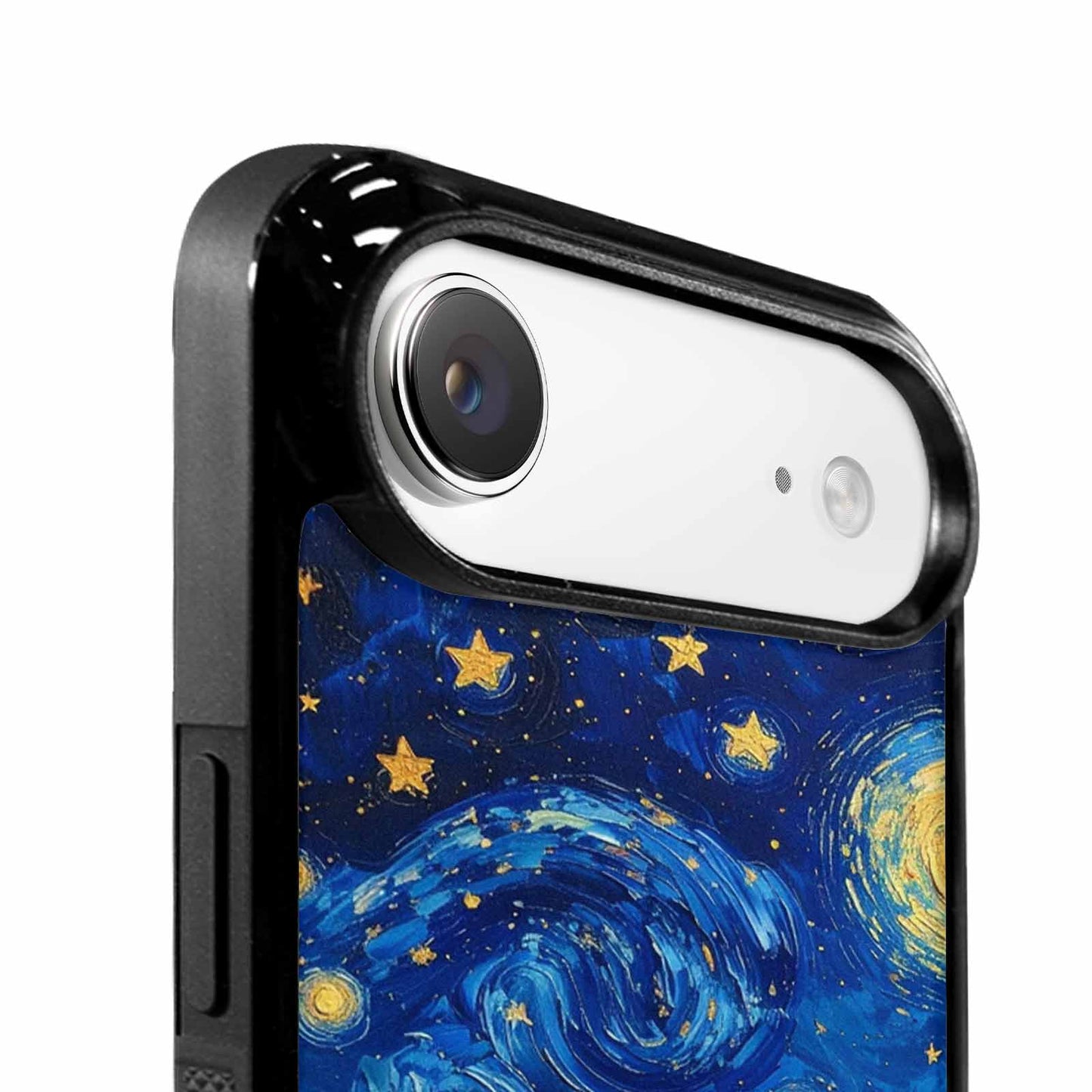 iPhone 17 Air Case — Swirling Deep Blue Night Sky Galaxy, Custom Art Phone Cover