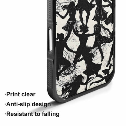 iPhone 17 Case — Bold Dancing Figure Line Original Art, Customized Protective Case