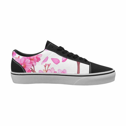 WOMEN'S Cherry Blossom Branch Cherry Lace-Up Canvas Grunge Shoes