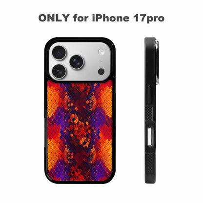 iPhone 17 Pro Case — Snake Print Dark Seamless Pattern Animal, Personalized Phone Case