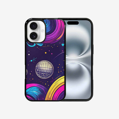 iPhone 16 Case — 1970s Disco Cartoon Art Pattern, Custom Printed Phone Case
