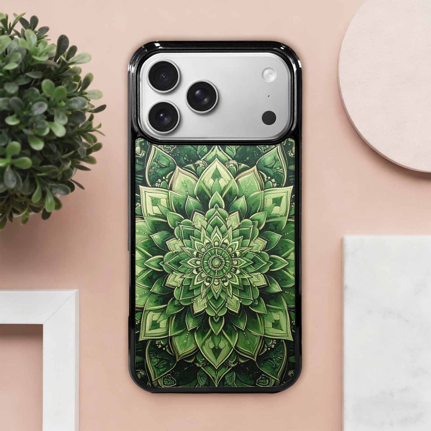 iPhone 17 Pro Max Case — Small Mandala Pattern, Randomly Floral, Custom Designed Case Cover