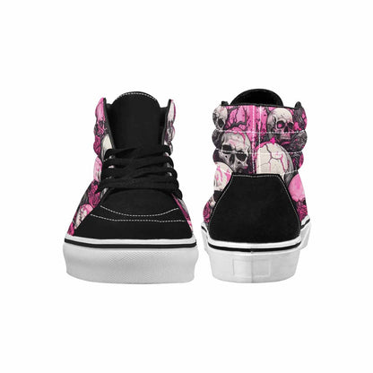 MEN'S Skull Roses High Top Canvas Neon Fantasy Shoes