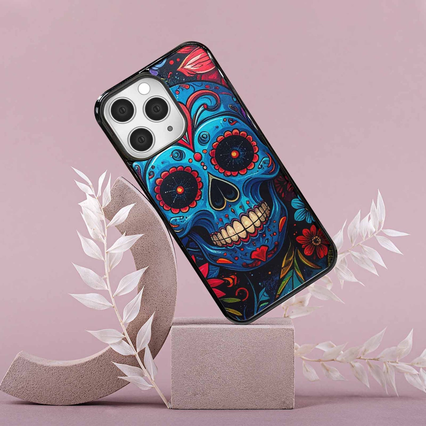 iPhone 15 Pro Max Case — Graffiti Skull, Custom Print Case Cover