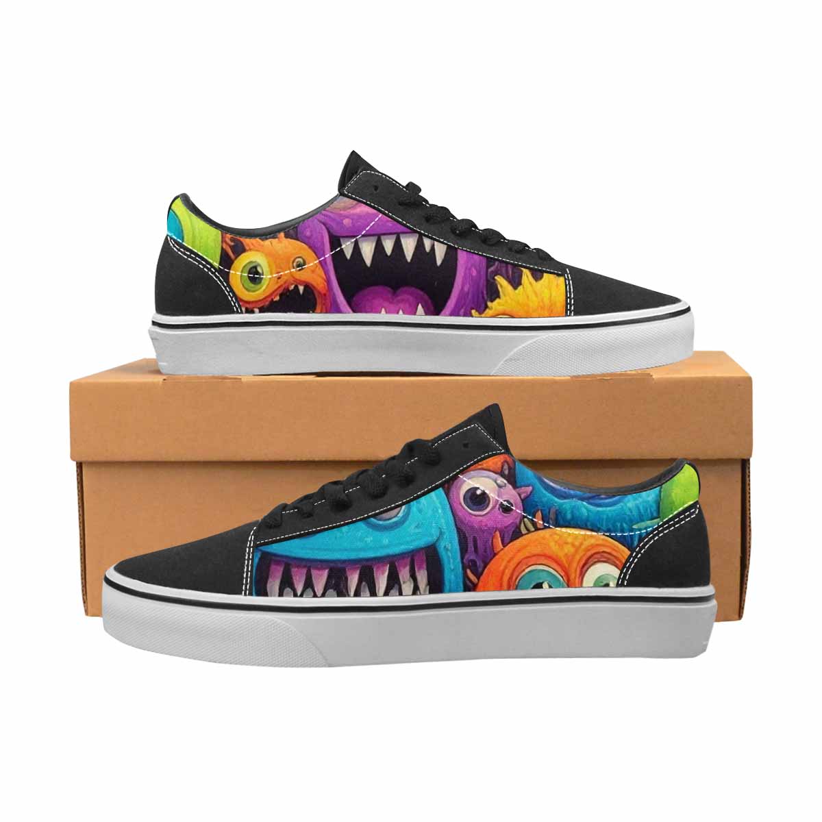 WOMEN'S Multi Lace-Up Canvas Kaleidoscope Sneakers