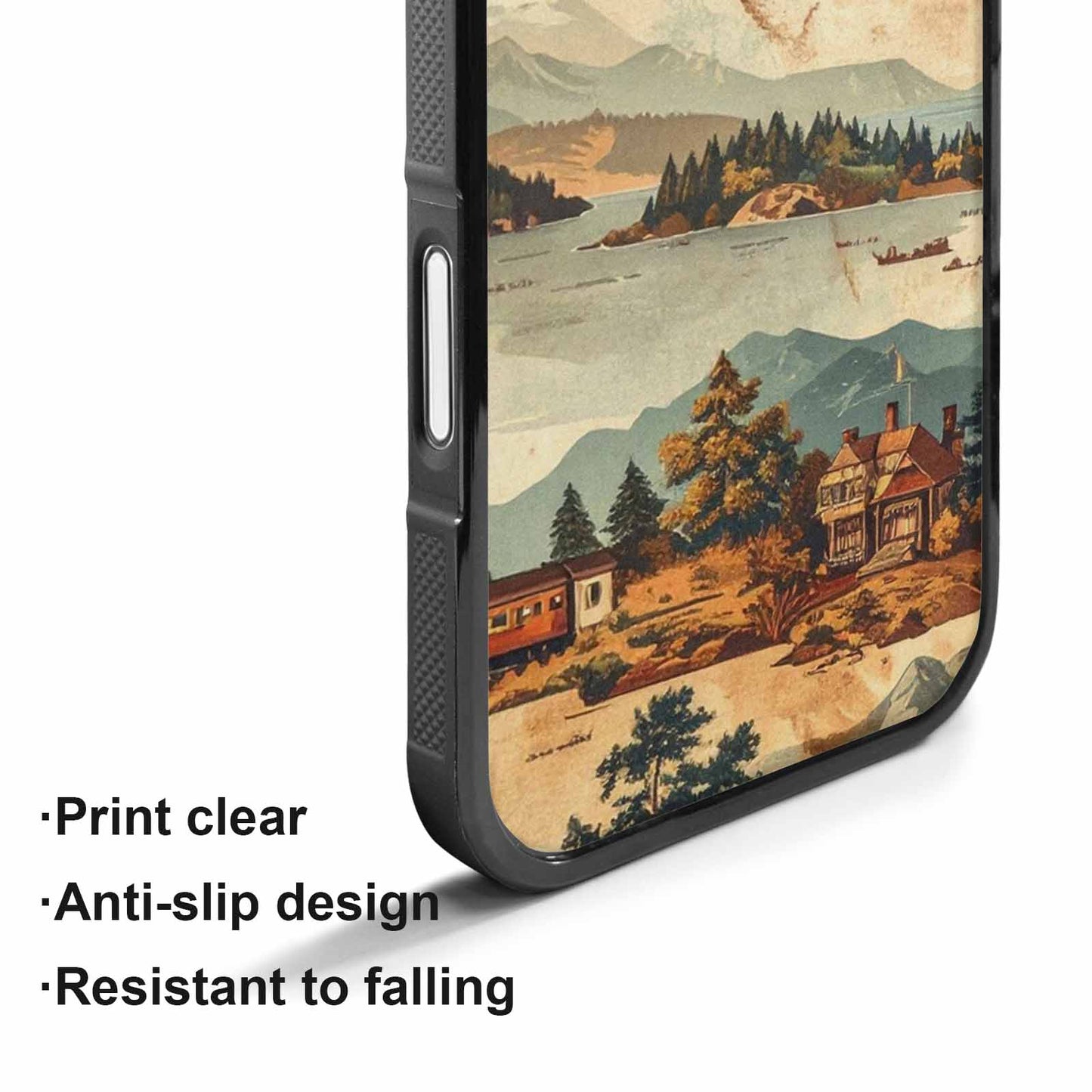 iPhone 17 Case — Vintage Travel Artwork Pattern Retro Vintage, Custom Made Phone Cover