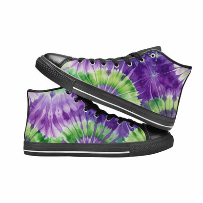 MEN'S Tie Dye - High Top Canvas Vivid Custom Shoes