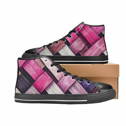 MEN'S Genderfluid Flag Color High Top Canvas Cottagecore Sneakers