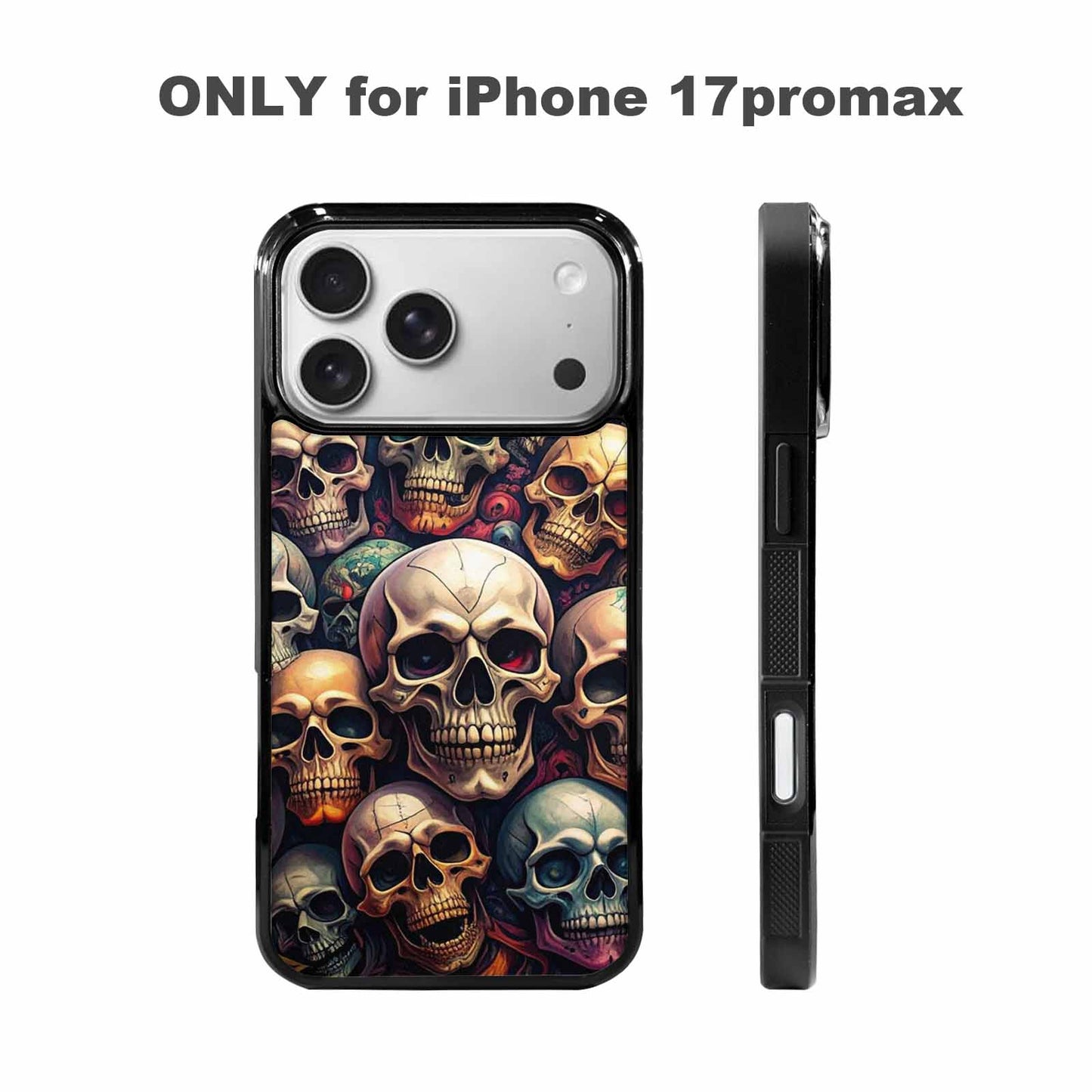 iPhone 17 Pro Max Case — Skull Dark Art Gothic Print Gothic, Custom Print Case Cover