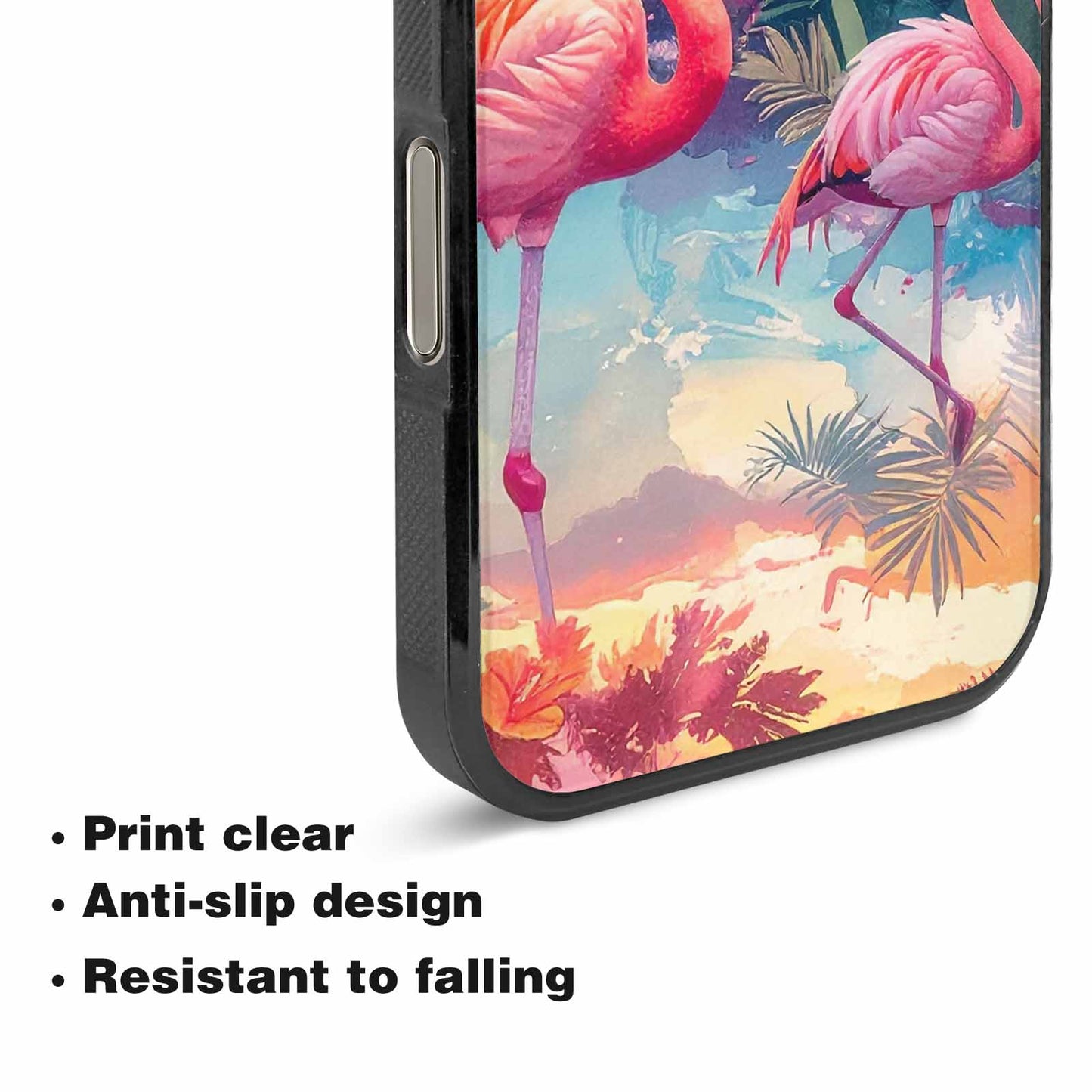 iPhone 16 Pro Case — Flamingo Tropical Flamingo Tropical Pattern Hundreds, Custom Phone Case