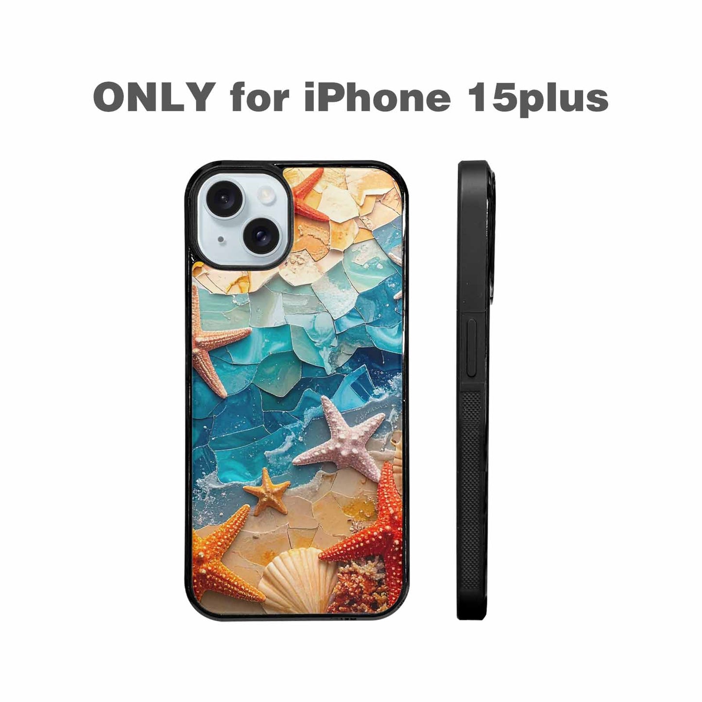 iPhone 15 Plus Case — Starfish Cluster Starfish Cluster Pattern Hundreds, Custom Phone Case