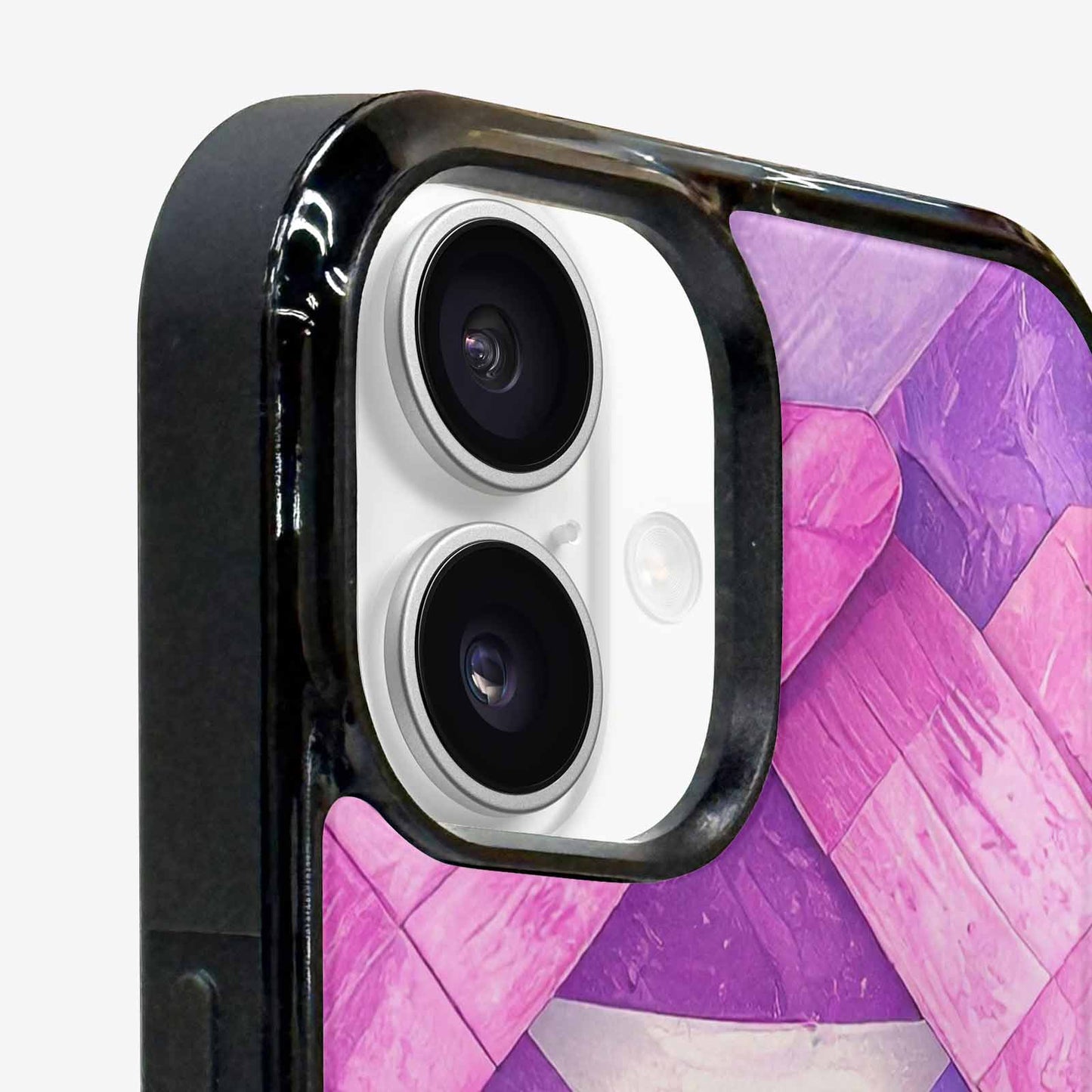 iPhone 16 Plus Case — Bisexual Flag Color Theme Small Rainbow, Custom Phone Case