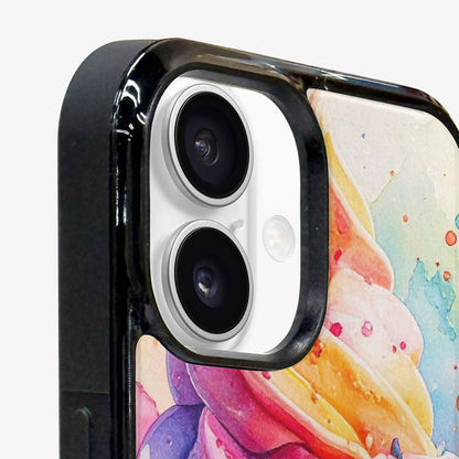 iPhone 16 Case — Melting Icecream Collage Custom, Customized Protective Case