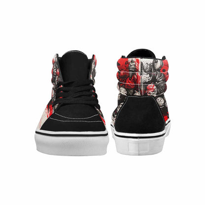 MEN'S Ice Cream Motif High Top Canvas Melting Art Sneakers