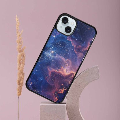 iPhone 15 Plus Case — Nebula Texture With Dense Star Cluster, Personalized Phone Case