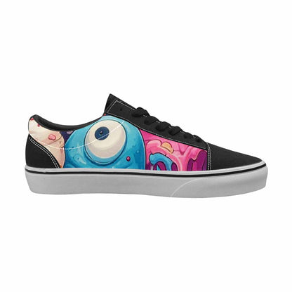 WOMEN'S Ice Cream Monsters  Lace-Up Canvas Y2K Custom Shoes