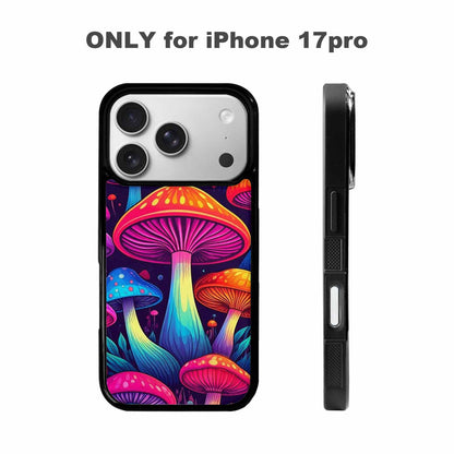 iPhone 17 Pro Case — Psychedelic Mushroom Cartoon Pattern Cartoon Cute, Customized Protective Case